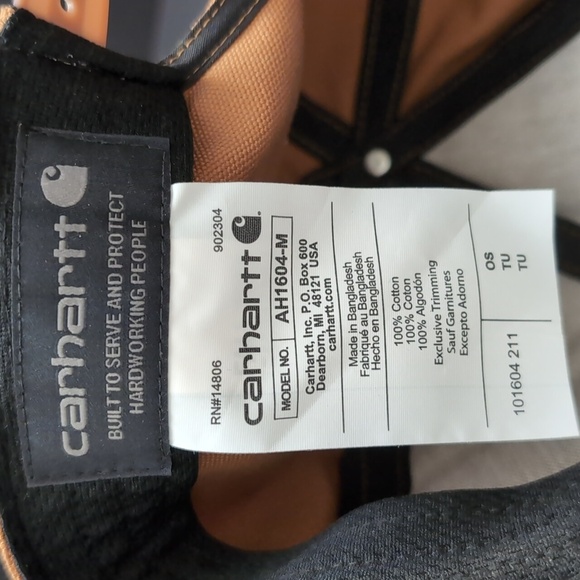 Carhartt Men's Flat Brim Ashland Cap 100% Firm Hand Cotton Duck Cap. - Picture 6 of 6